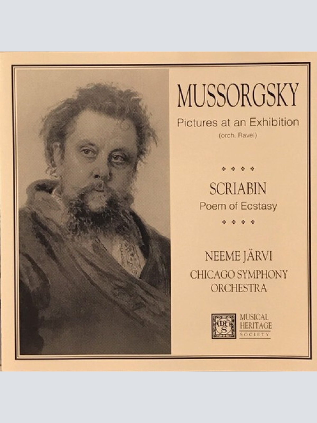 CD, Album Modest Mussorgsky, Alexander Scriabine, Neeme Järvi, The Chicago Sy...