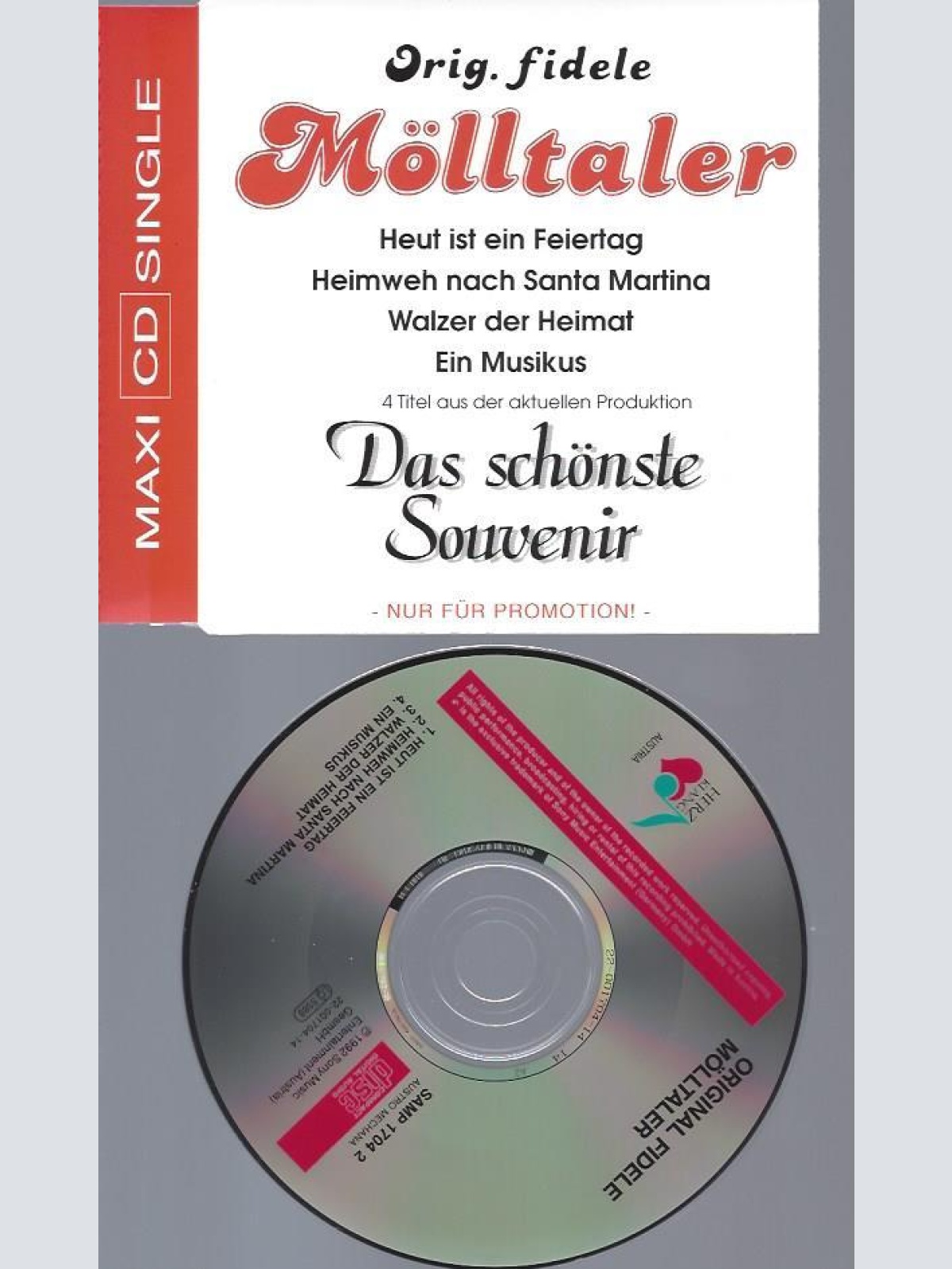 CD--ORIG FIDELE MÖLLTALER HEUT IST EIN FEIERTAG / PROMO
