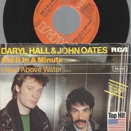 7" Daryl Hall John Oates  Did It In A Minute