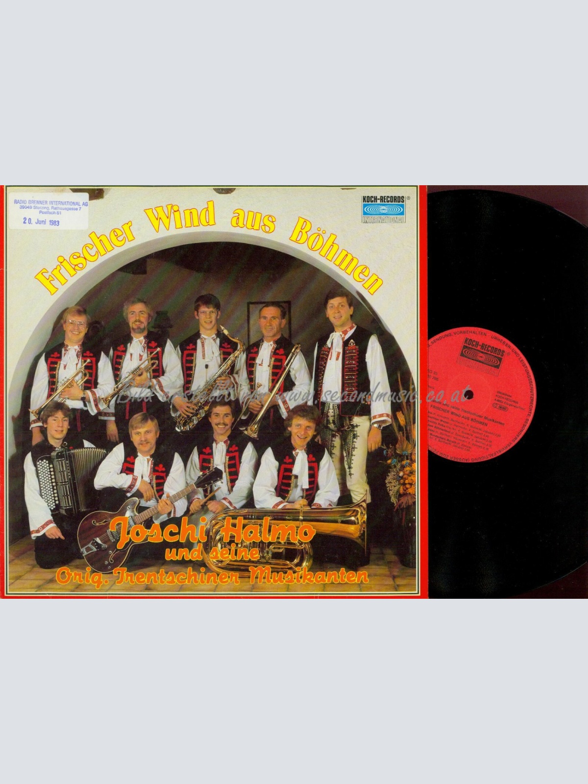 LP-JOSCHI HALMO TRENTSCHINER MUSIKANTEN  FRISCHER WIND AUS BÖHMEN