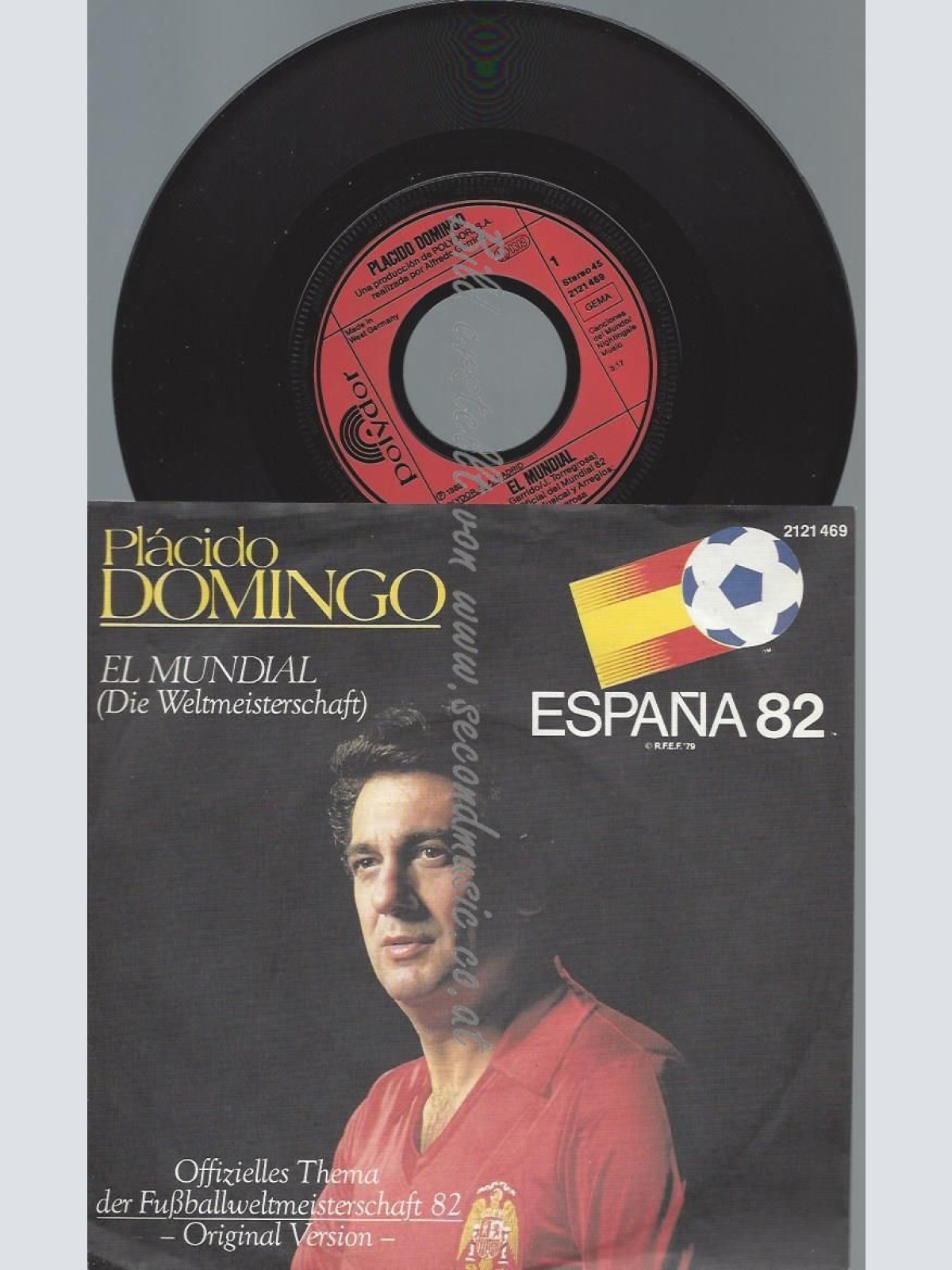 7"  Plácido Domingo  El Mundial