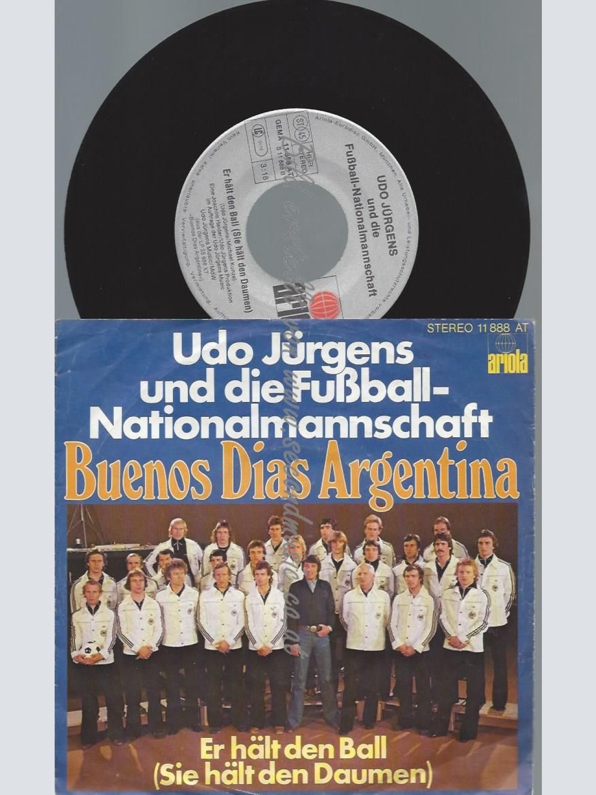 7"   Udo Jürgens Und Die Fußball-Nationalmannschaft  Buenos Dias Argentina