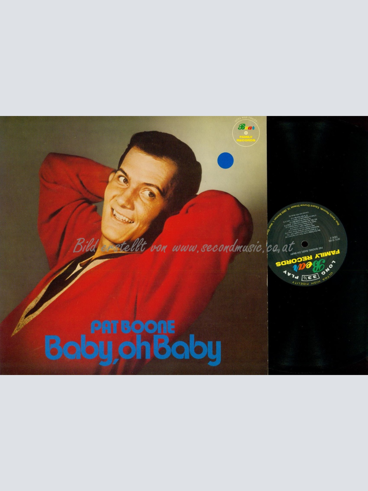 LP--PAT BOONE BABY OH BABY // BEAR FAMILY