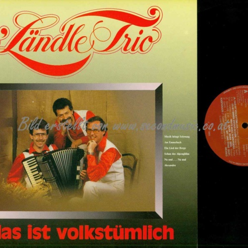 LP--s'Ländle Trio --  Ja das ist Volkstümlich    //NM