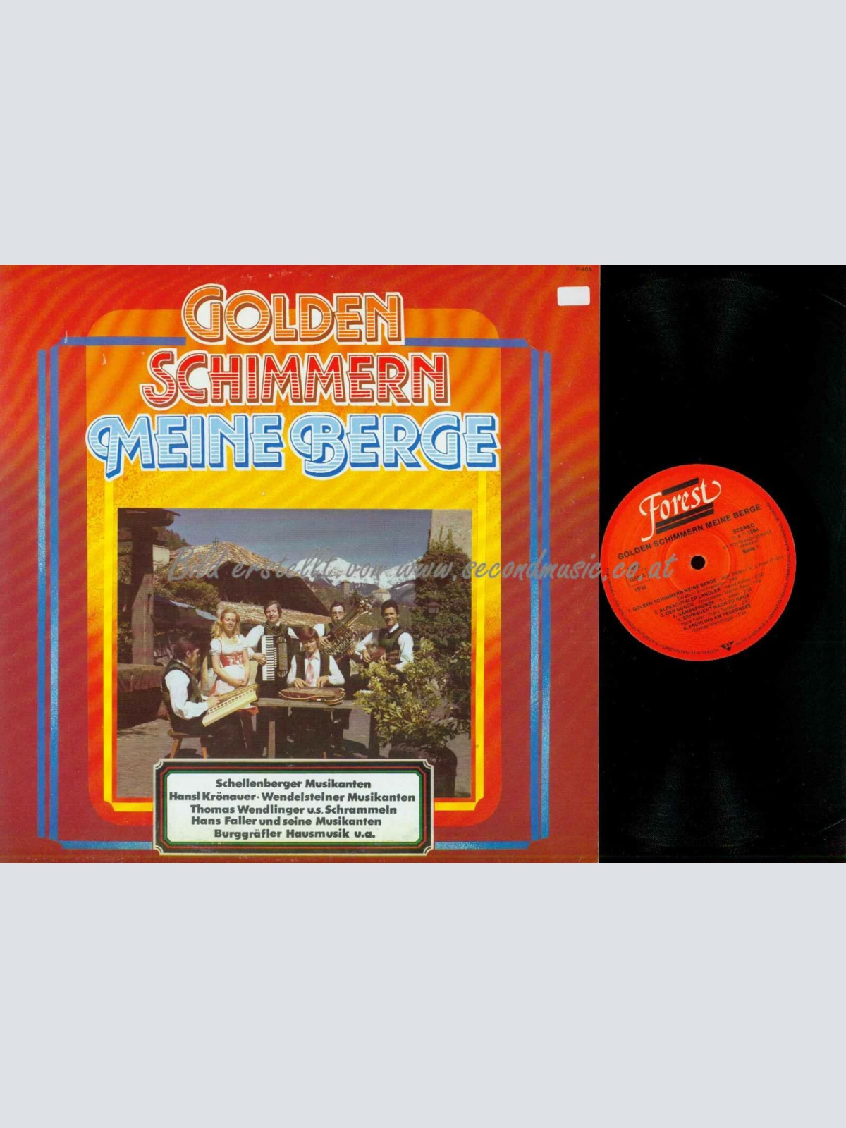 LP--Hansl Krönauer – Golden Schimmern Meine Berge   //NM