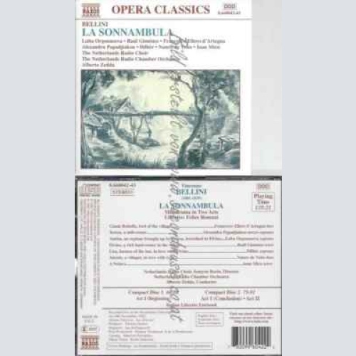 CD--ZEDDA ALBERTO--BELLINI: LA SONNAMBULA   (AUFNAHME LIVE AMSTERDAM 1992)