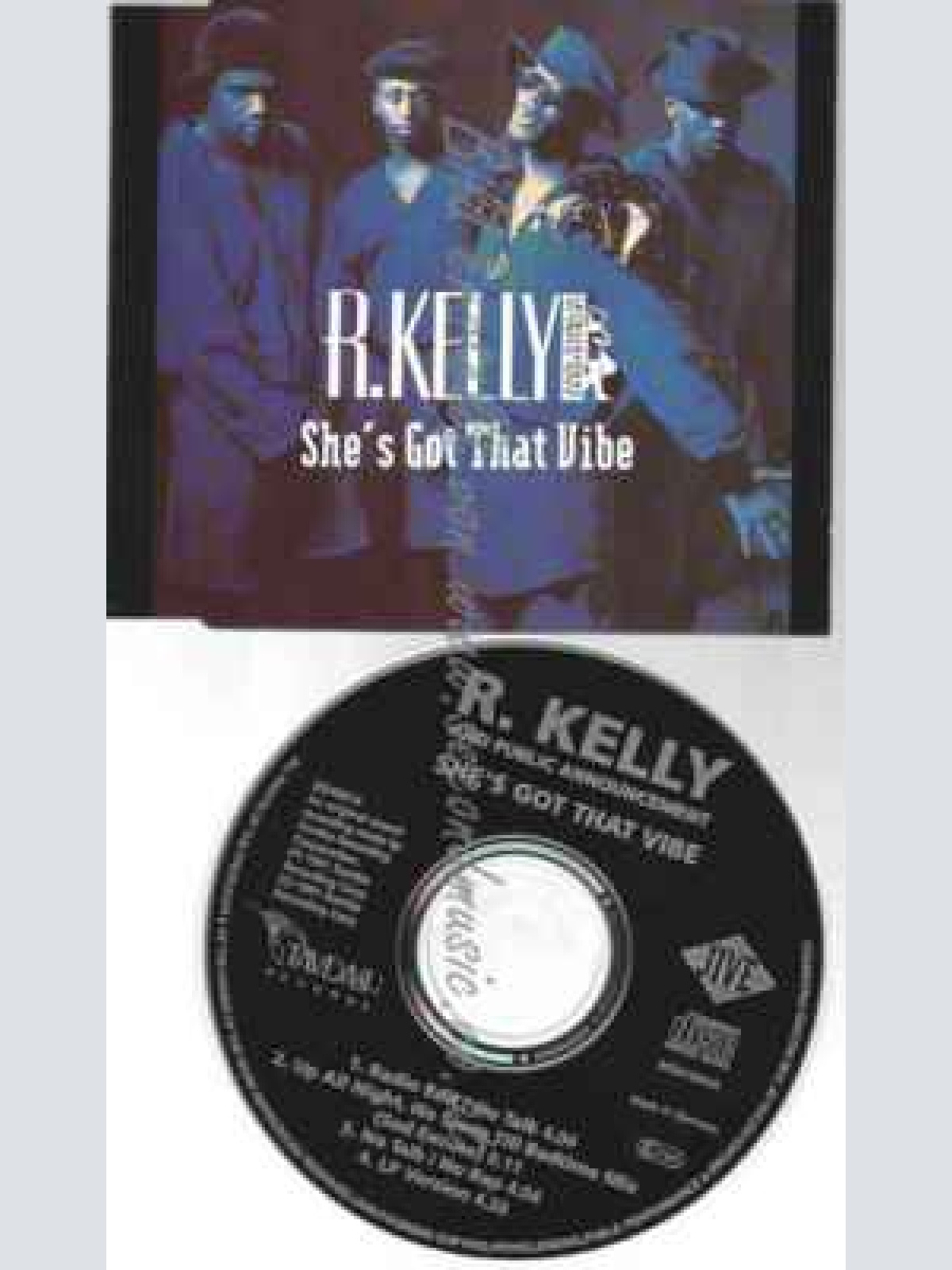 CD--R. KELLY--SHE'S GOT THAT VIBE (1991, & PUBLIC ANOUNCEMENT)
