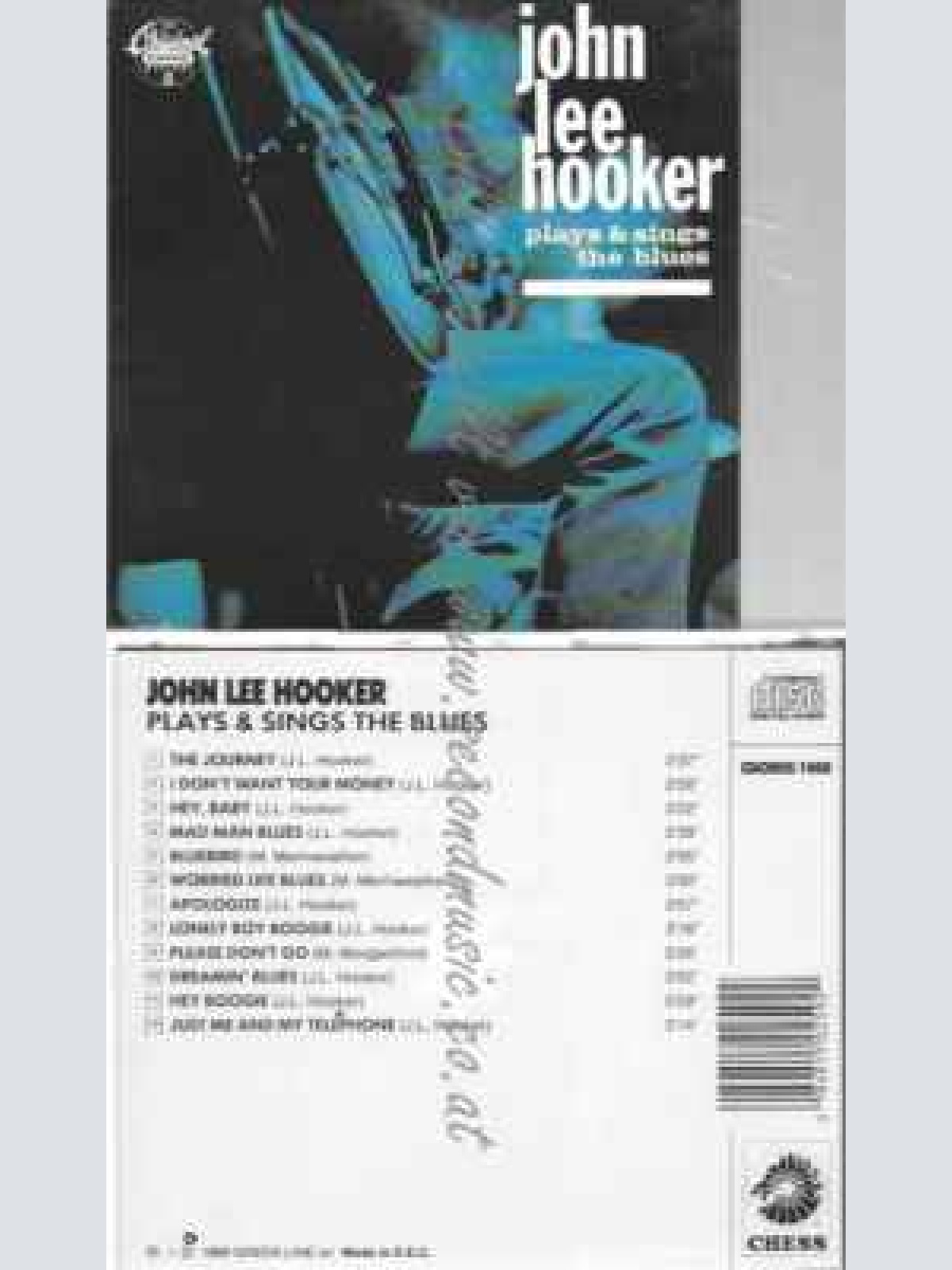 CD--JOHN LEE HOOKER--PLAYS & SINGS THE BLUES