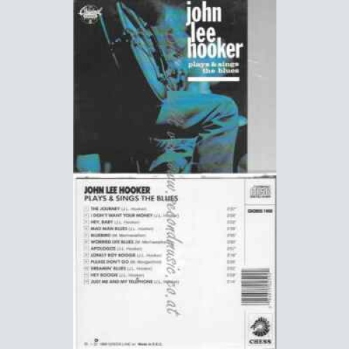 CD--JOHN LEE HOOKER--PLAYS & SINGS THE BLUES