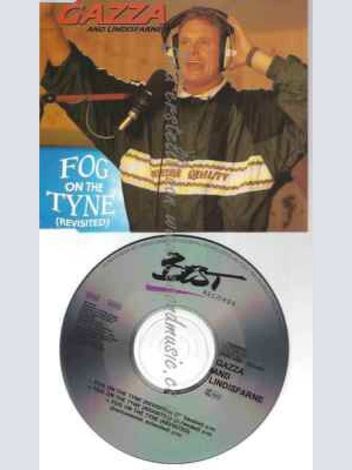CD--GAZZA & LINDISFARNE--FOG ON THE TYNE (REVISITED, 3 VERSIONS, 1990)