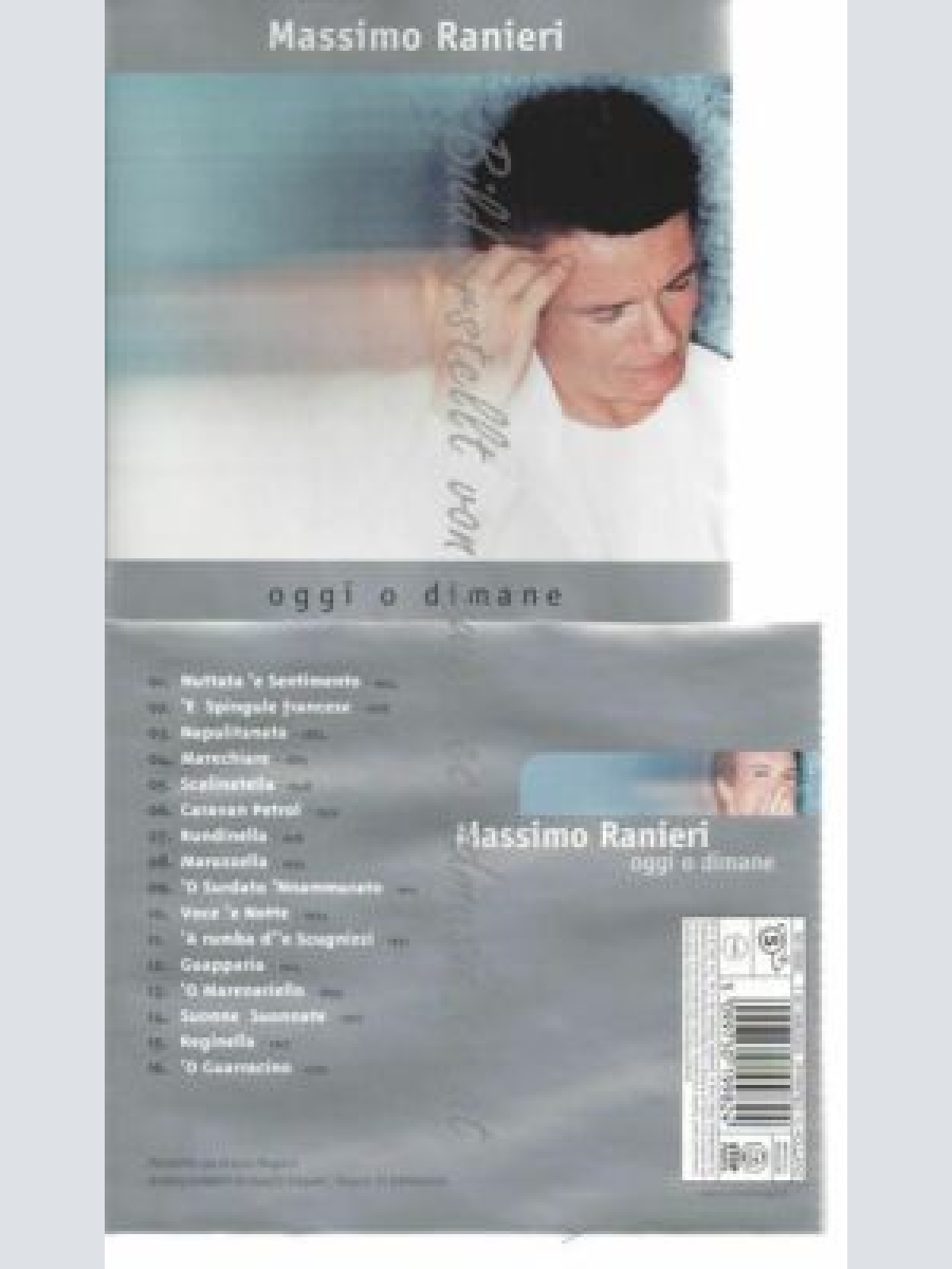 CD-- MASSIMO RANIERI  --OGGI O DIMANE