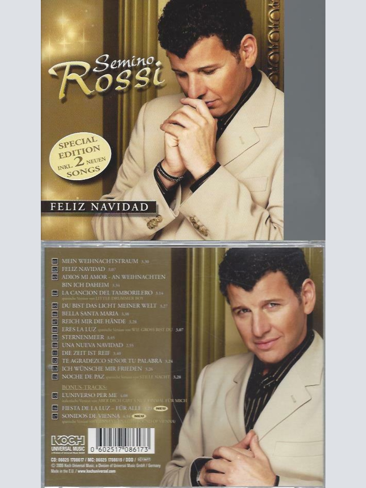 CD-  Semino Rossi ‎– Feliz Navidad