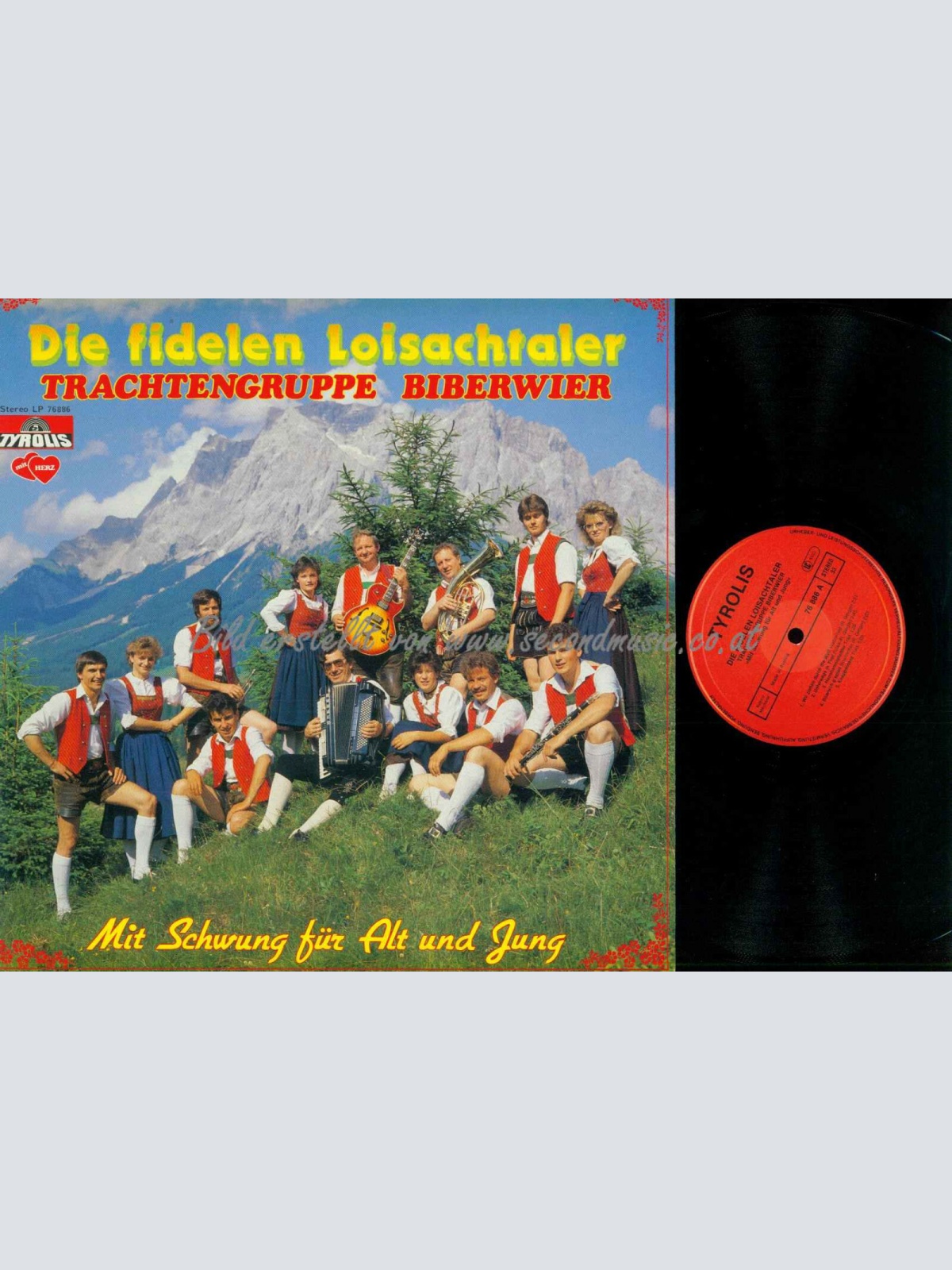 LP--Die Fidelen Loisachtaler-- Mit Schwung Für Alt Und Jung   //    //NM