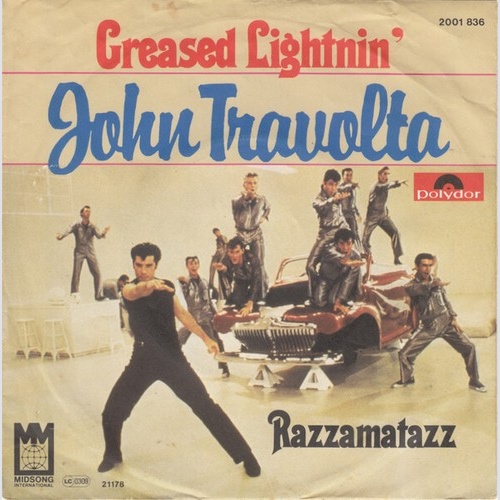 7", Single John Travolta - Greased Lightnin'