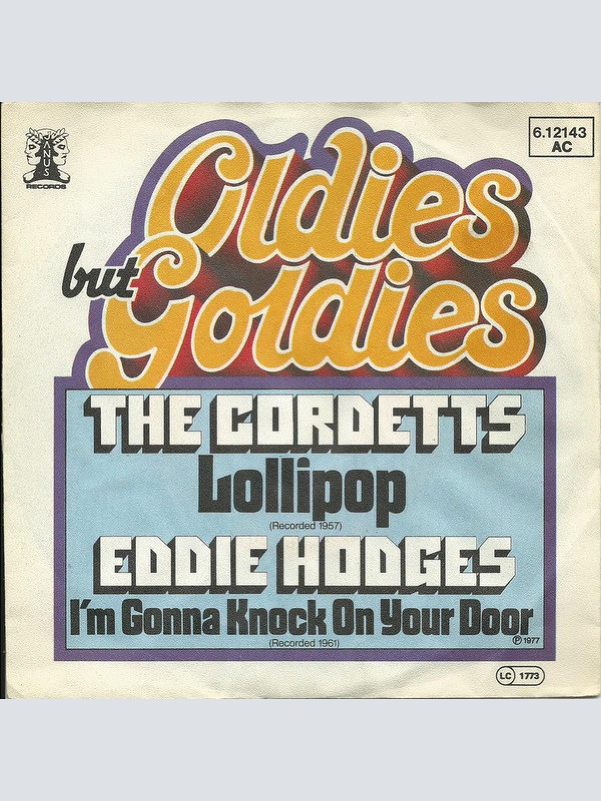 7", Single The Cordetts* / Eddie Hodges - Lollipop / I'm Gonna Knock On Your ...