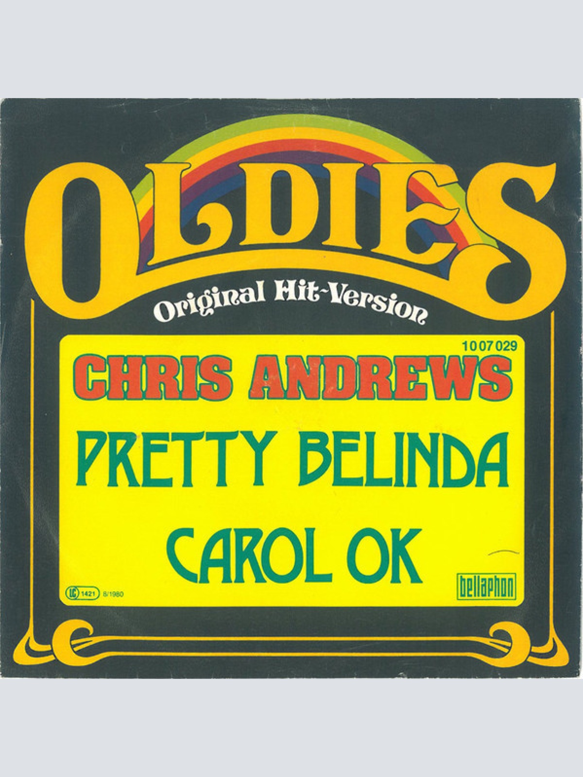 7", Single Chris Andrews (3) - Pretty Belinda / Carol Ok