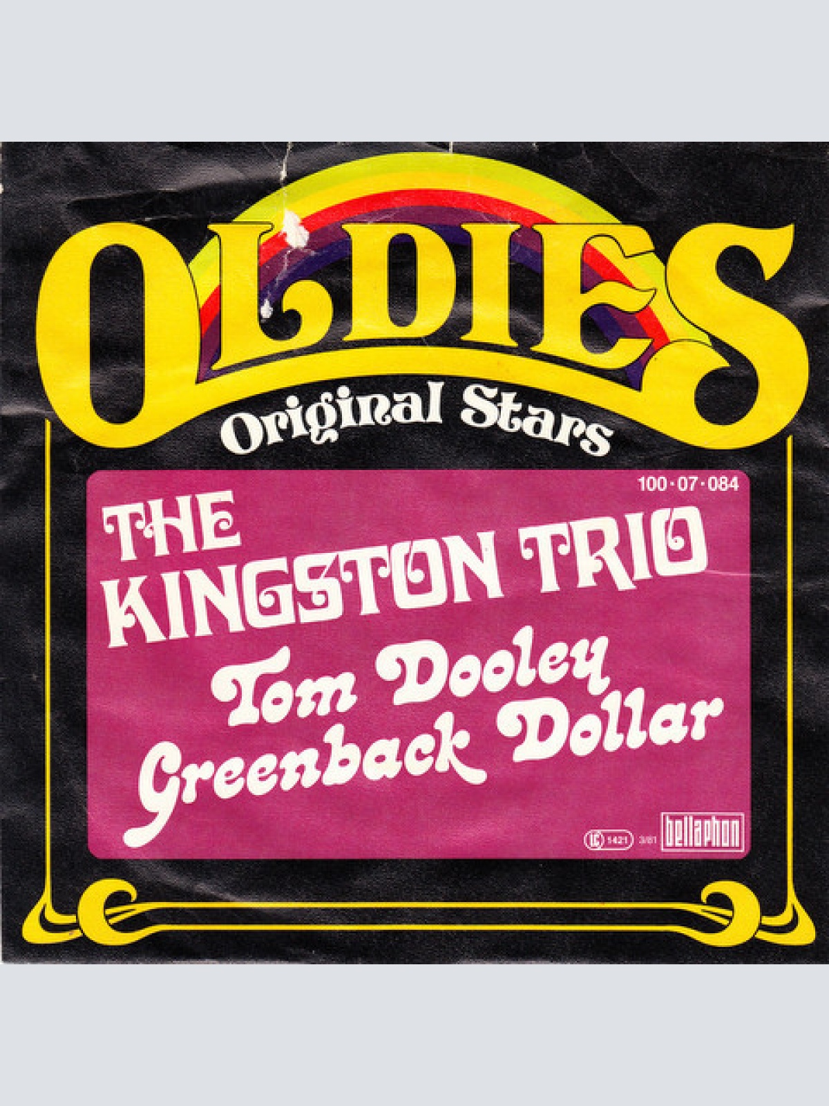 7", Single, RE The Kingston Trio* - Tom Dooley / Greenback Dollar