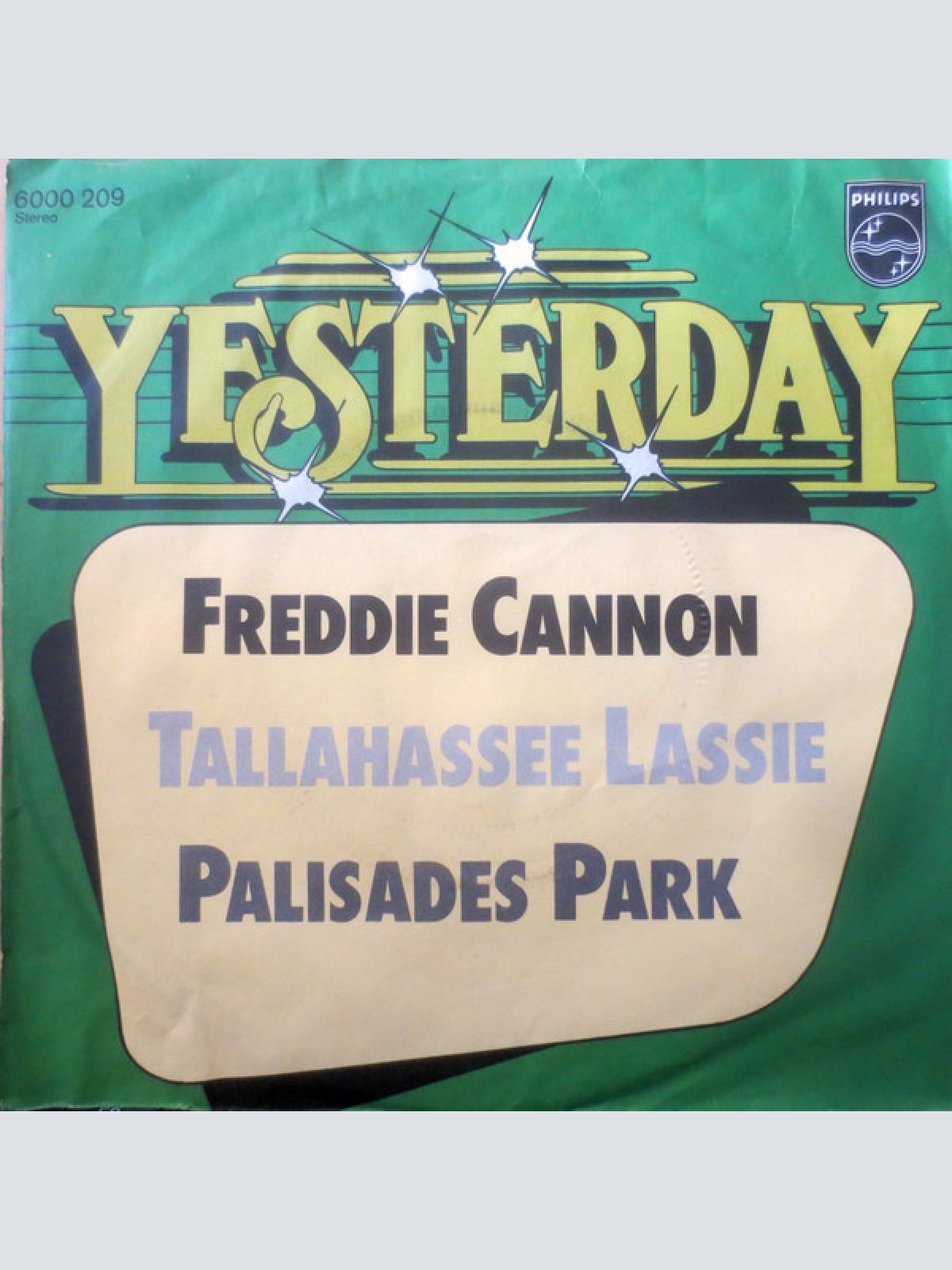 7", Single Freddy Cannon - Tallahassee Lassie / Palisades Park