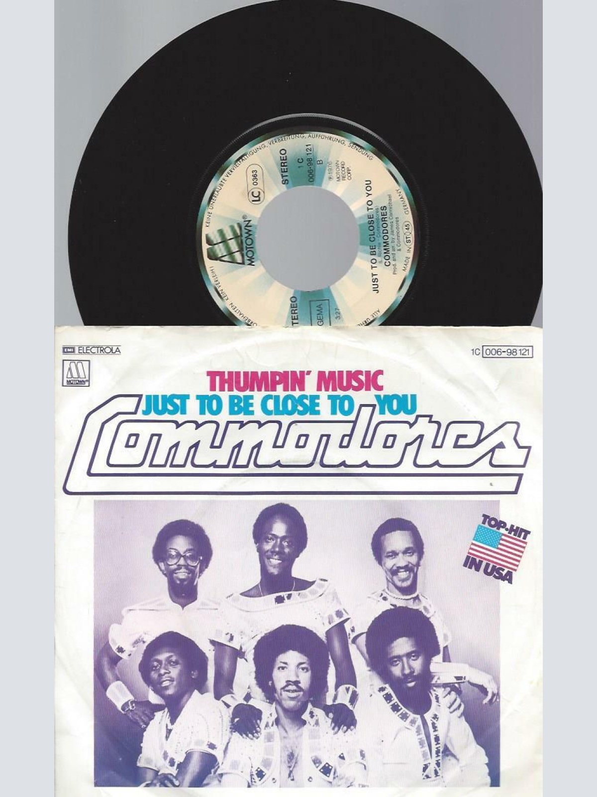 7" Commodores – Thumpin' Music