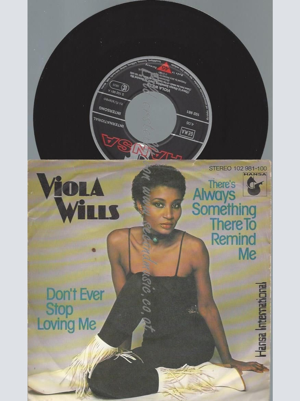7"   Viola Wills  There's Always Something There To Remind Me