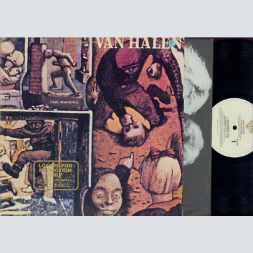 LP-- Van Halen ‎– Fair Warning  //OIS // Promo stamped Cover  //HS3540 /US