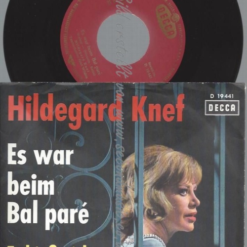 7"   Hildegard Knef  Es War Beim Bal Paré