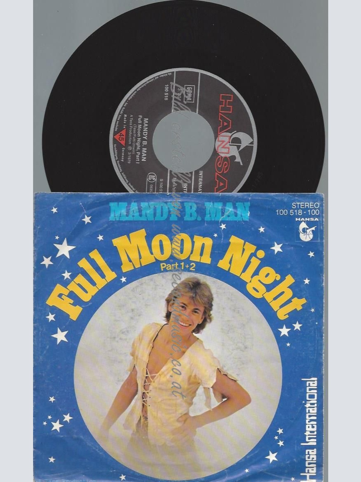 7"   Mandy B. Man  Full Moon Night