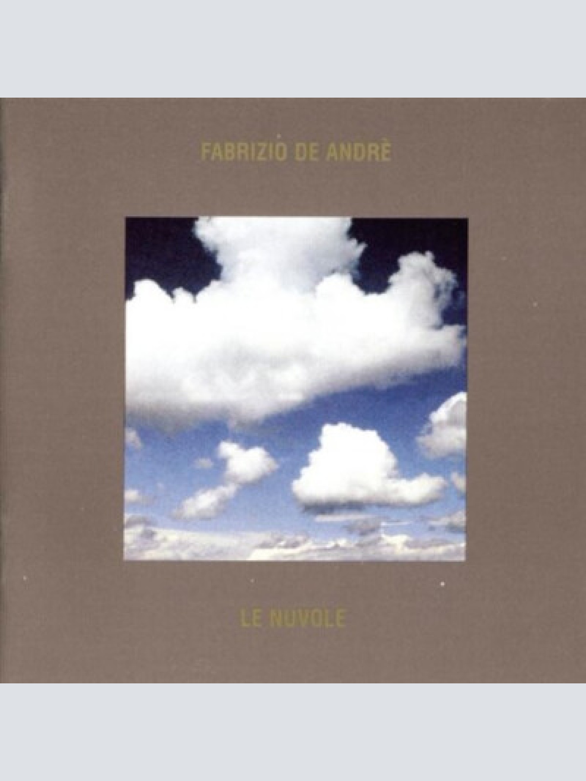 CD, Album Fabrizio De André - Le Nuvole