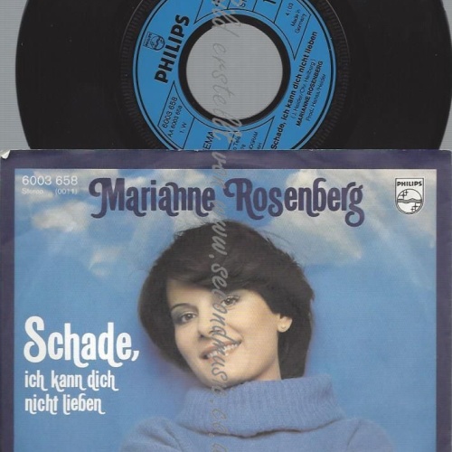 7"   Marianne Rosenberg  Schade, Ich Kann Dich Nicht Lieben