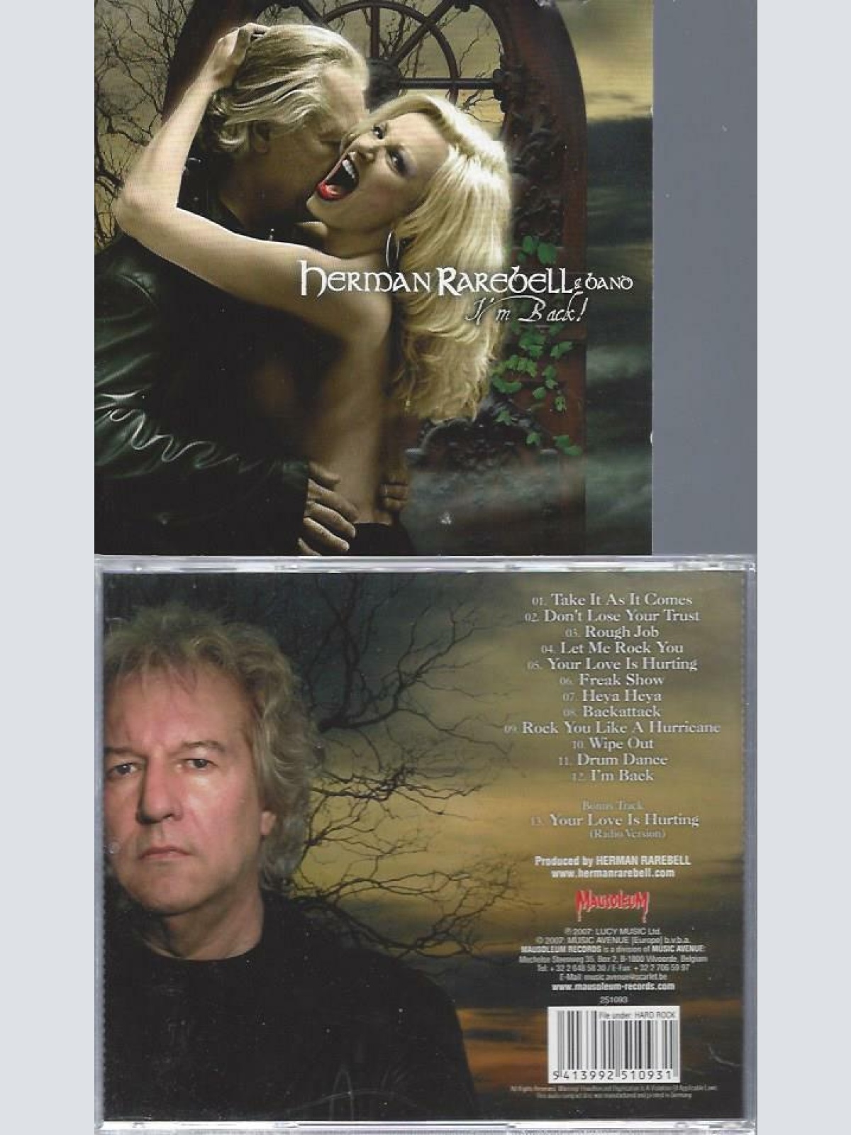 CD-- Herman Rarebell  I'm Back! //USED