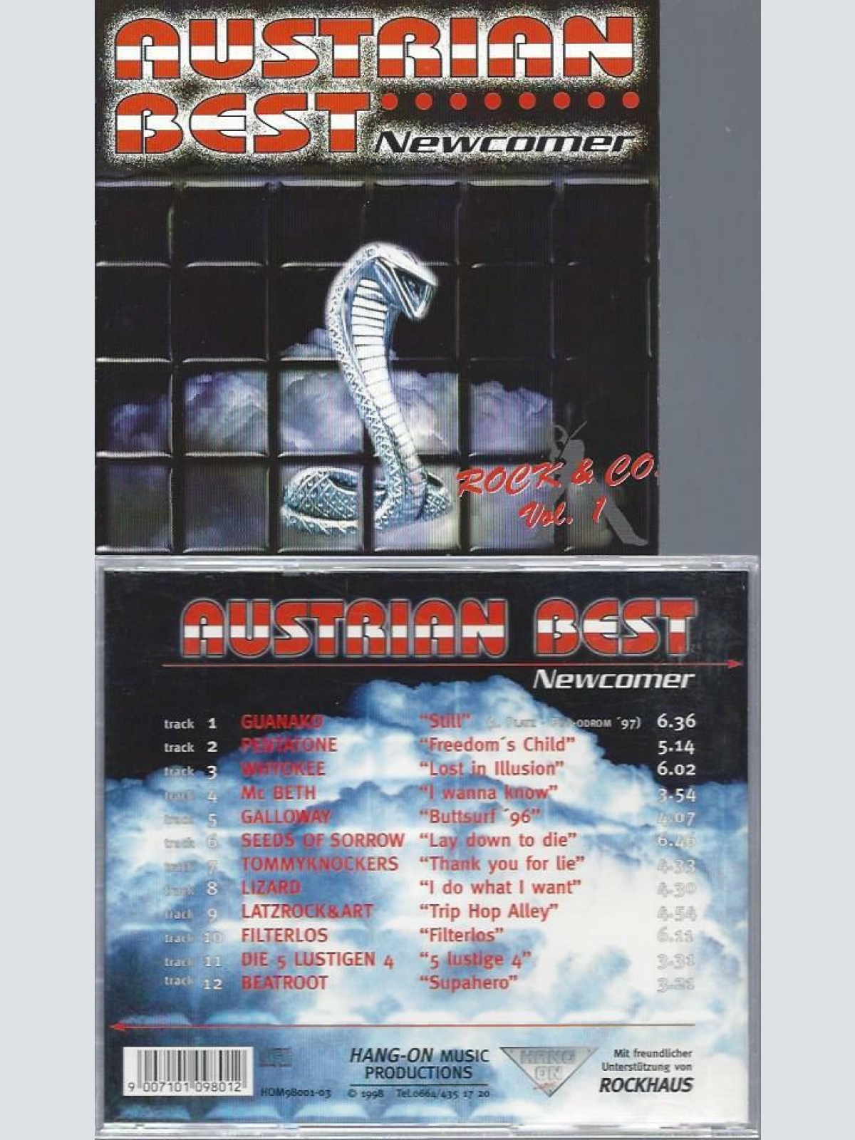CD-- AUSTRIAN BEST NEWCOMER  ROCK CO VOL 1