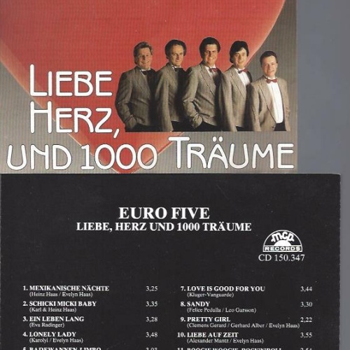 CD- Euro Five Liebe Herz und 1000 Träume