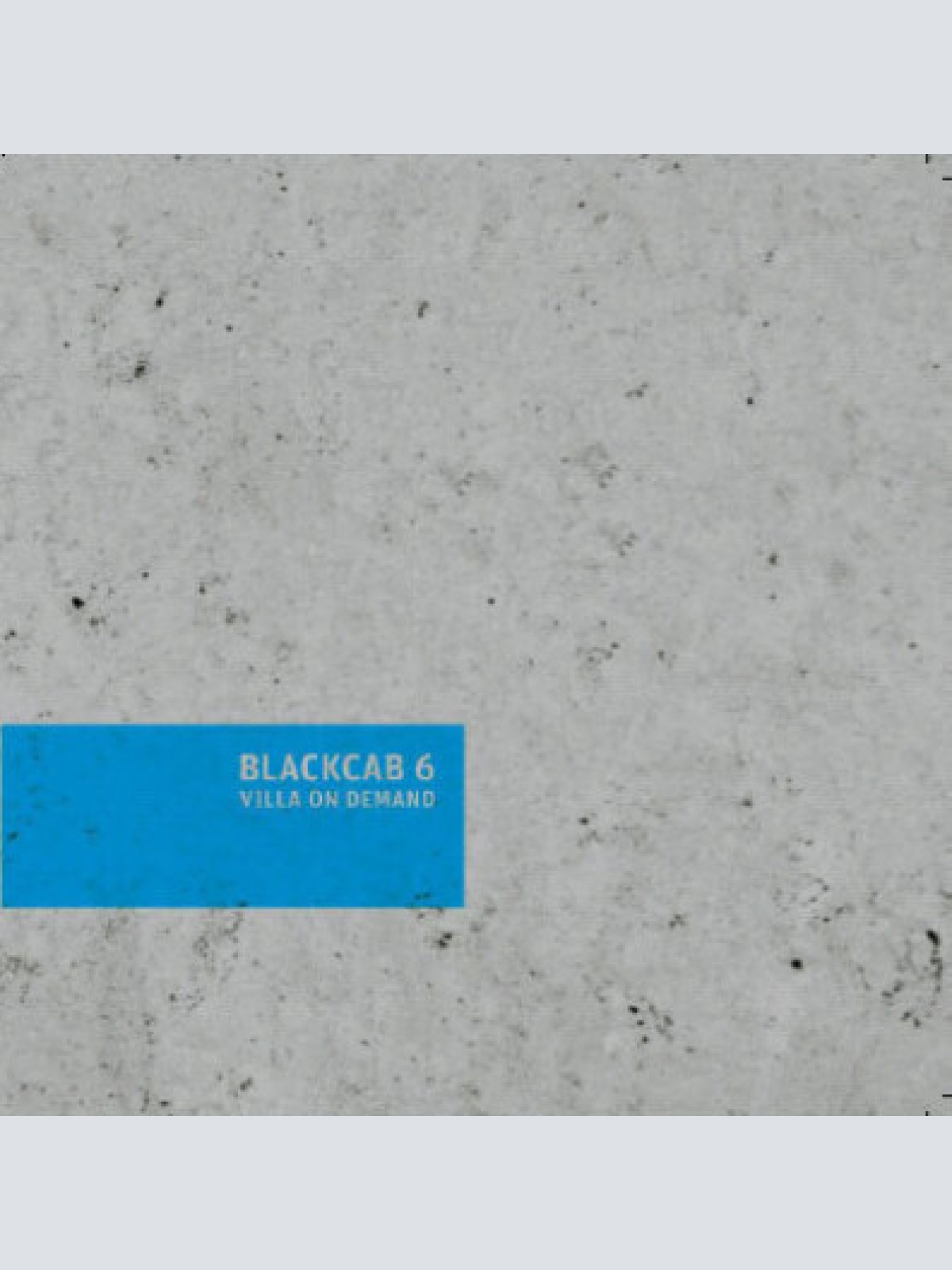 CD, Album Blackcab 6 - Villa On Demand