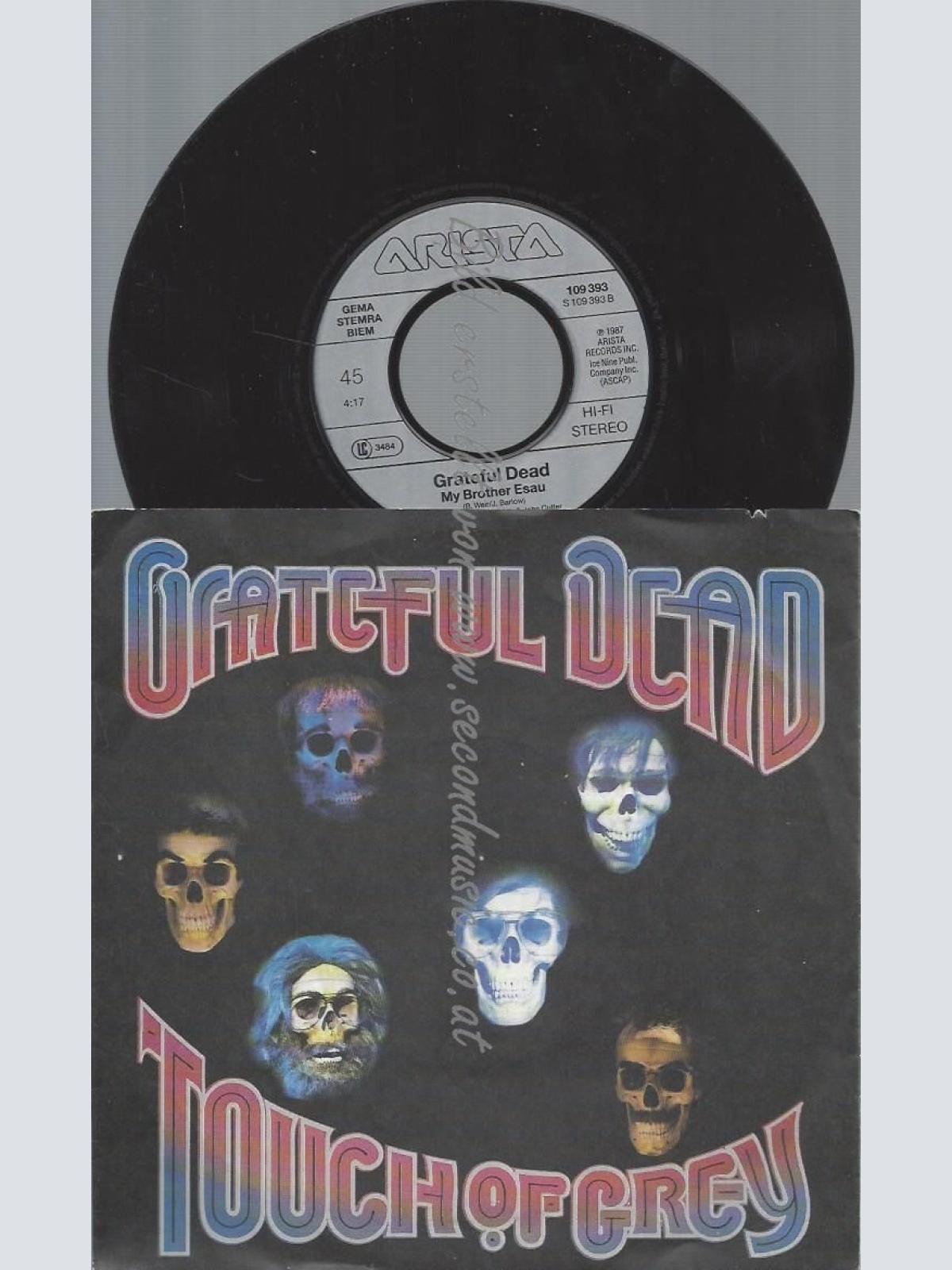 7"  GRATEFUL DEAD TOUCH OF GREY