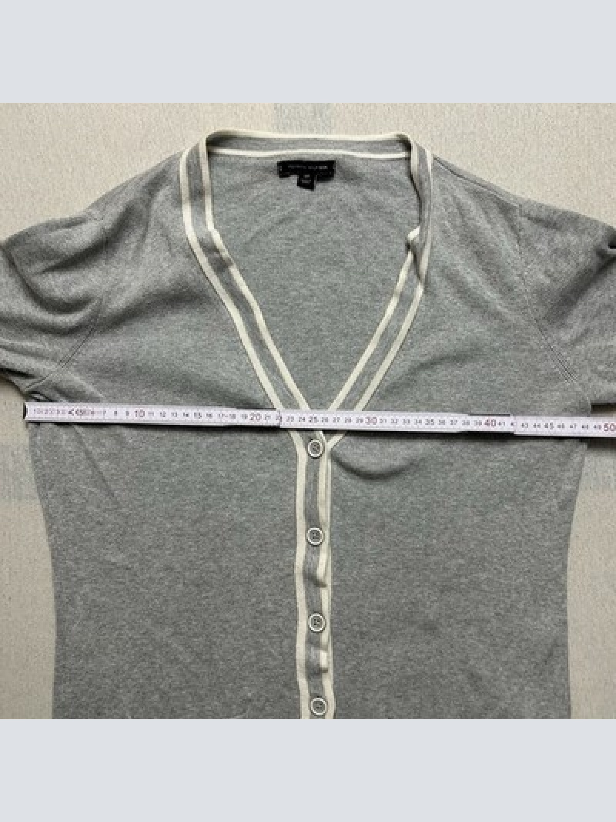 Tommy Hilfiger Strickjacke Knöpfe Pullover Grau Damen Größe S Maße siehe Fotos