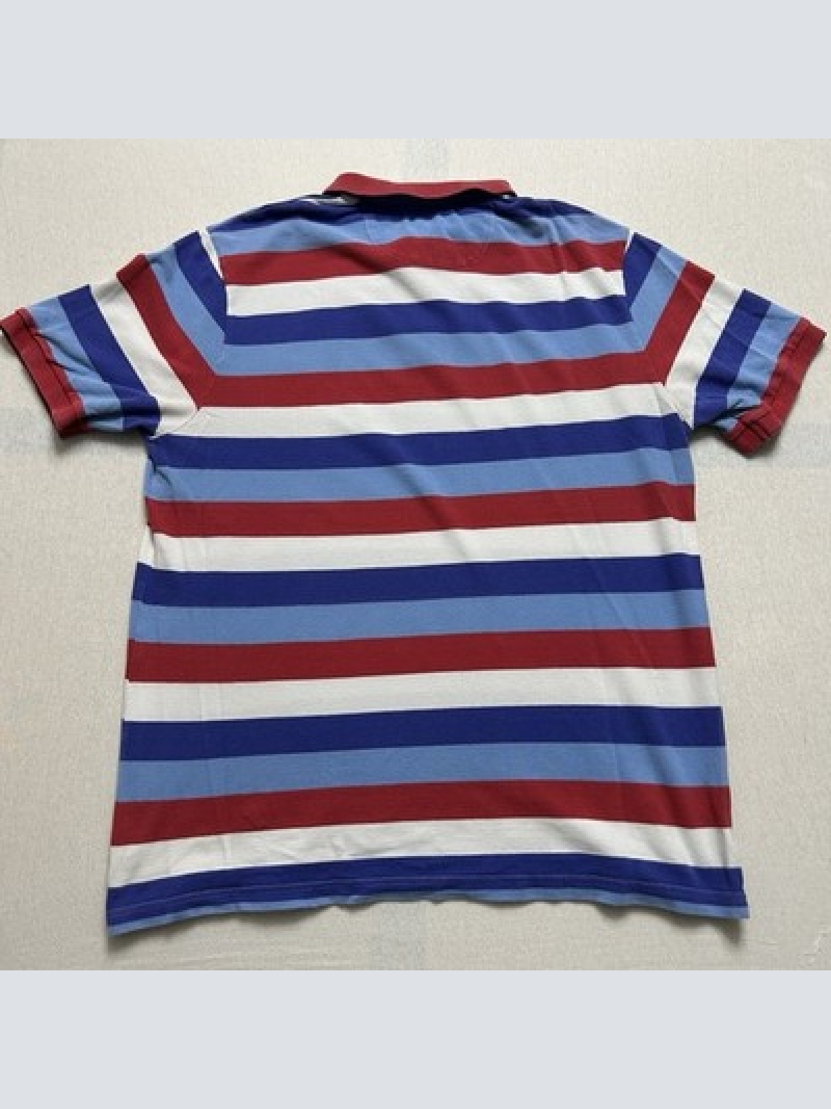 Chaps (Ralph Lauren) Vintage Poloshirt Gestreift Herren Größe XL Maße auf Fotos