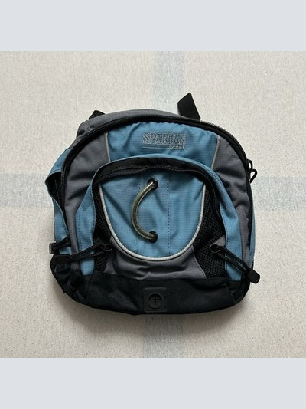 Spartan Sport Hüfttasche Wandern Walking Outdoor 23cm Blau Grau Verstellbar