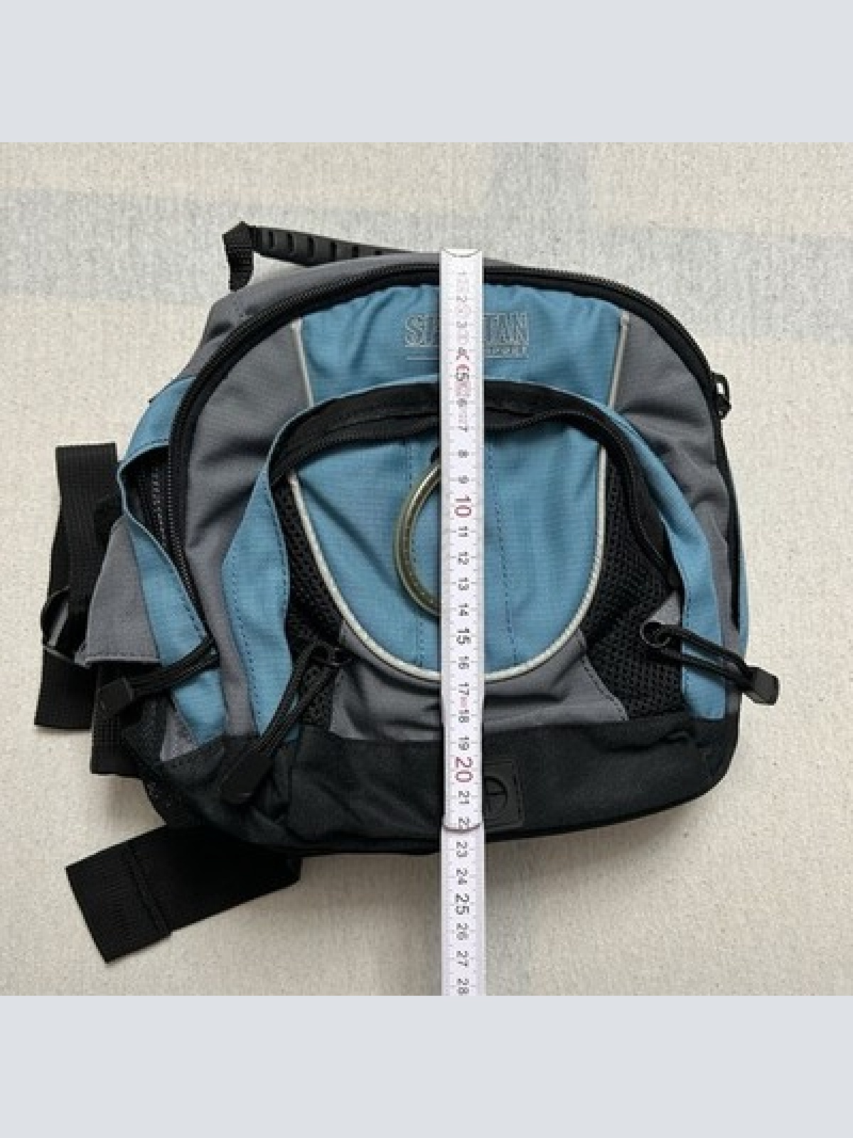 Spartan Sport Hüfttasche Wandern Walking Outdoor 23cm Blau Grau Verstellbar