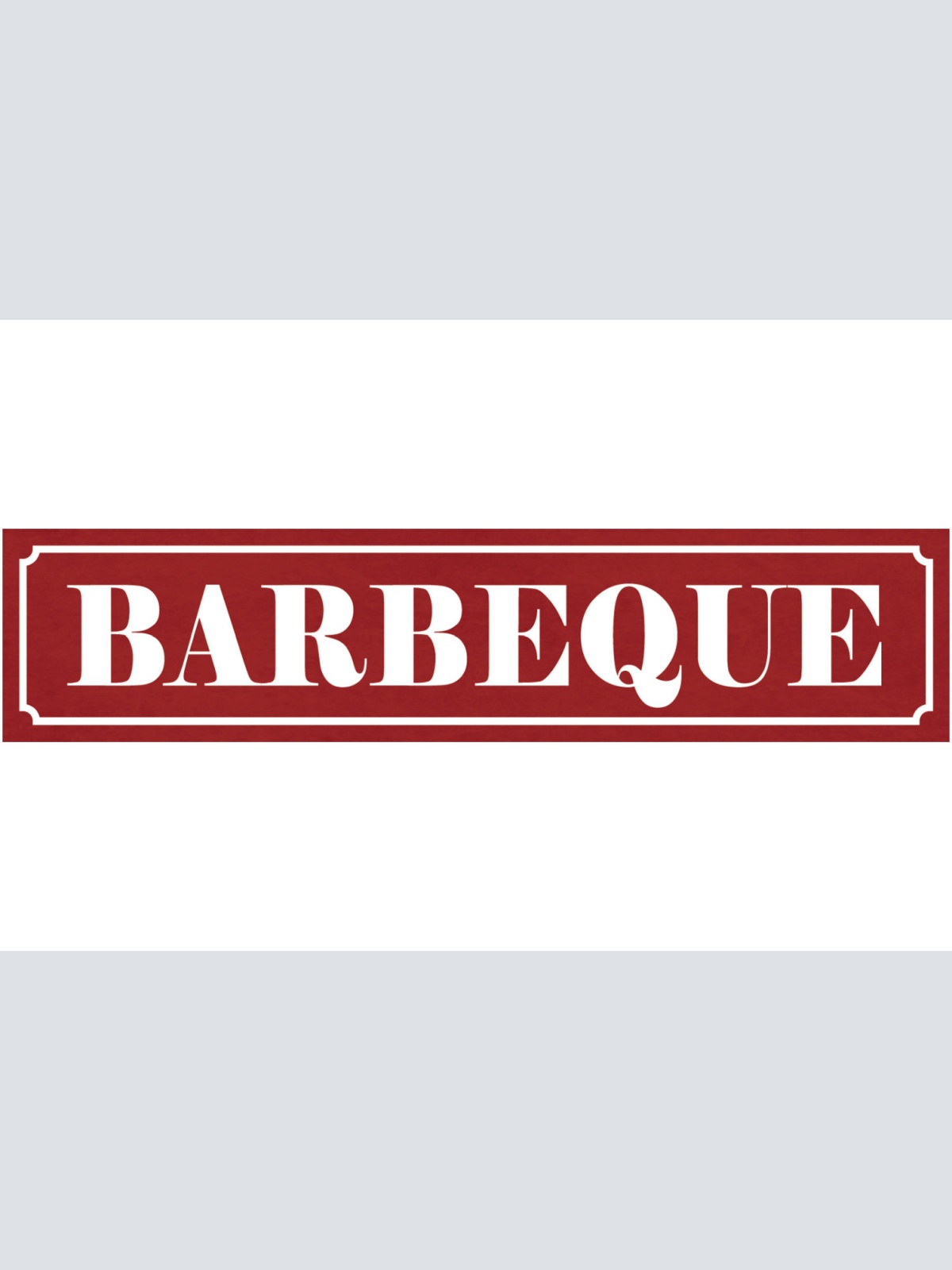Schild Barbeque BBQ Grillen Grill Garten Fleisch Griller 46 x 10 Blech od. Holz