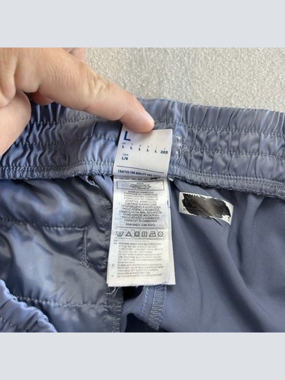 Reebok Classic Jogginghose Größe L Blau/Grau Sehr guter Zustand Taschen