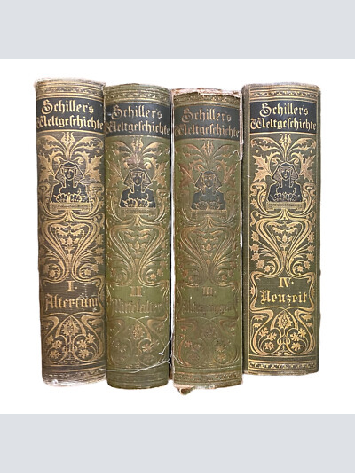 3224 Hermann Schiller, Dr. WELTGESCHICHTE HC +Ilus 4 Bde