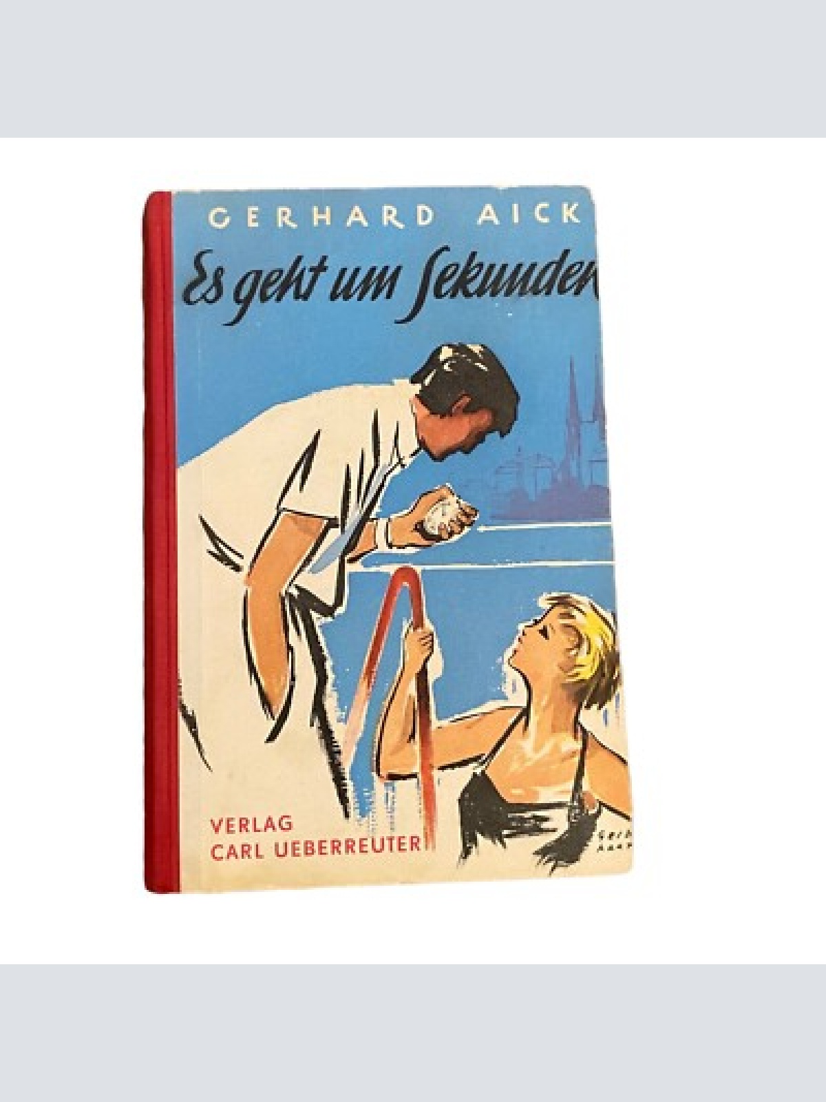 3496 Gerhard Aick ES GEHT UM SEKUNDEN EIN MÄDCHEN SCHWIMMT WELTREKORD HC +Ilus