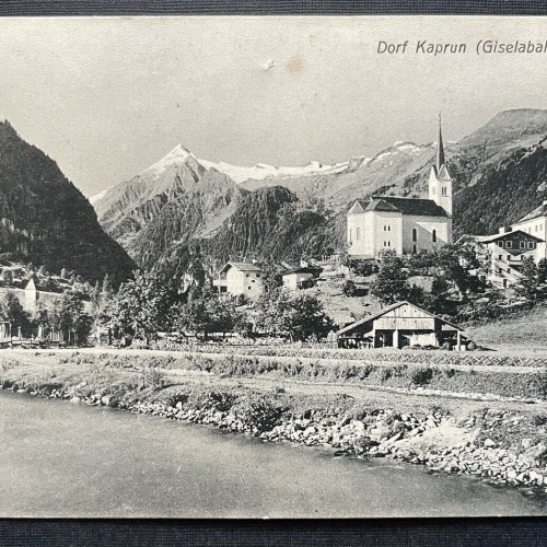 Dorf Kaprun Giselabahn Ortschaft Kirche Gebirge  Salzburg Österreich 410697