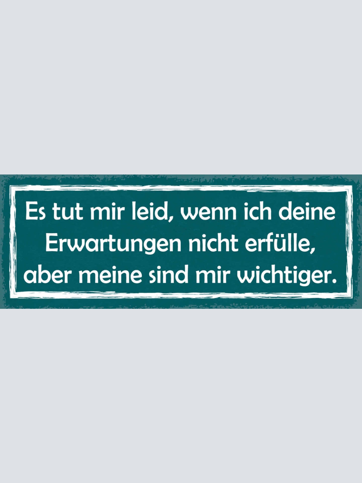 Schild Es Tut Mir Leid Wenn Ich Deine Erwartungen Nicht Erfülle Meine Wichtiger