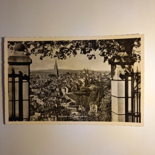 Bern Ausblick vom Rosengarten 140381 GR