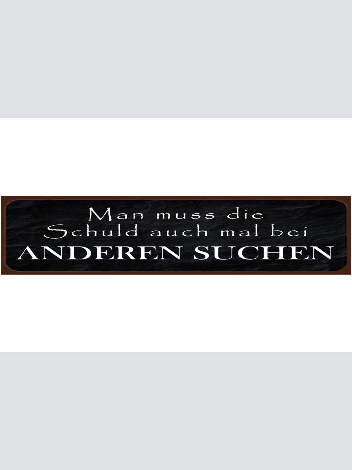 Schild Kein Kuchen Lösung Torte Süßes Diät Nachspeise 46 x 10 Blech od. Holz