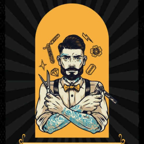 Schild Barbershop Real Style For Real Man Friseur Laden 27x10 Blech od.Holz