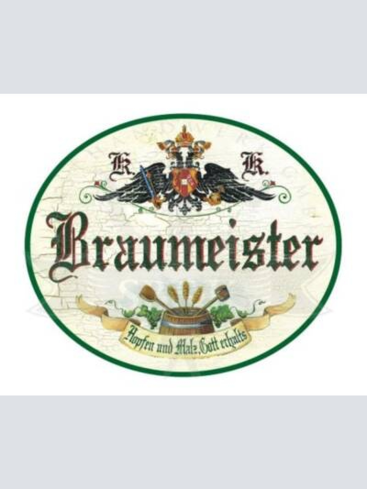 Kuk nostalgie holzschild braumeister