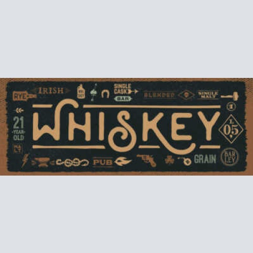 Schild Whiskey Irish Pub Bar Single Malt Whisky Alkohol 27x10 Blech od.Holz