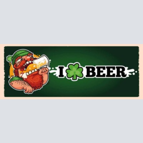 Schild i  beer bier irish pub ireland irland kleeblatt 27x10 blech od.holz